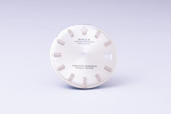 Load image into Gallery viewer, Rolex Silver stick marker dial for model 1601 - 1603 FCD29955
