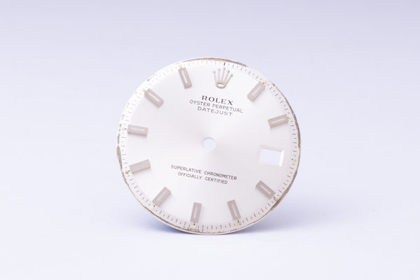 Load image into Gallery viewer, Rolex Silver stick marker dial for model 1601 - 1603 FCD29956

