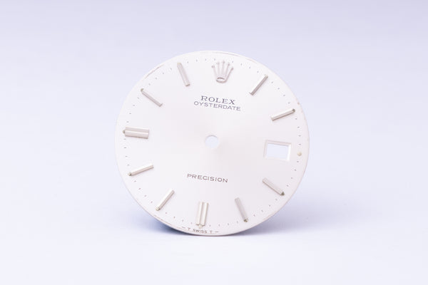Load image into Gallery viewer, Rolex Silver Oyster Date Dial for model 6694 FCD29968
