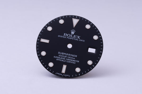 Load image into Gallery viewer, Rolex Submariner Black Swiss Made dial for model 16800 - 16610 FCD30018

