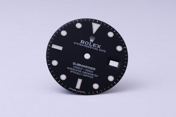 Load image into Gallery viewer, Rolex Submariner Black Swiss Made dial for model 16800 - 16610 FCD30021
