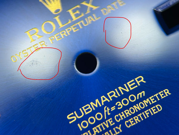 Load image into Gallery viewer, Rolex Submariner Blue "Swiss Made" Dial for model 16613 FCD30025
