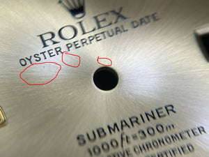 Rolex Submariner T<25 Champagne Serti Dial for model 16613 - 16618 FCD30031