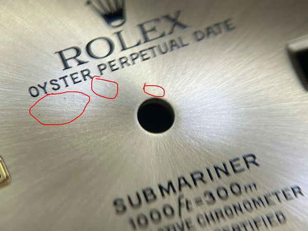 Load image into Gallery viewer, Rolex Submariner T<25 Champagne Serti Dial for model 16613 - 16618 FCD30031
