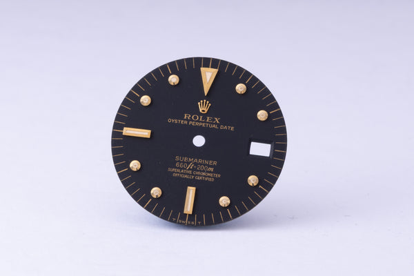Load image into Gallery viewer, Rolex Vintage Submariner Matte Black Nipple Dial for 1680 FCD30078
