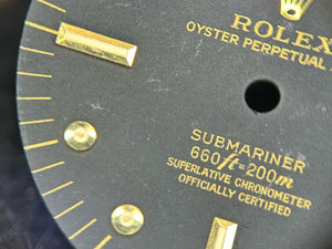 Rolex Vintage Submariner Matte Black Nipple Dial for 1680 FCD30078
