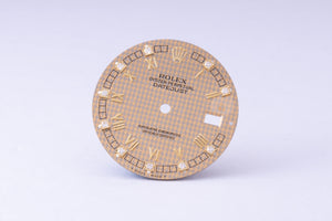 Rolex Mens Champagne Hounds Tooth Diamond Dial for model 16233 FCD30082