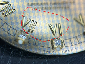 Rolex Mens Champagne Hounds Tooth Diamond Dial for model 16233 FCD30082