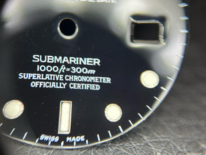 Rolex Submariner Black Swiss Made dial for model 16800 - 16610 FCD30090