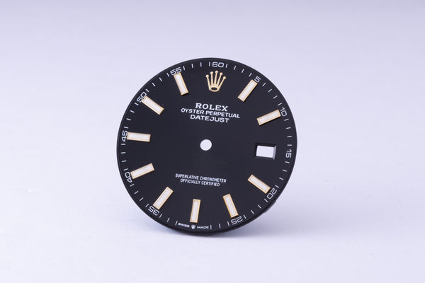 Load image into Gallery viewer, Rolex Datejust 41 Black Stick Dial for 126333 - 126303 FCD30092
