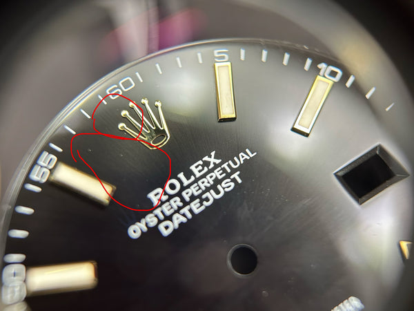 Load image into Gallery viewer, Rolex Datejust 41 Black Stick Dial for 126333 - 126303 FCD30092

