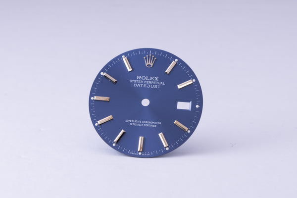 Load image into Gallery viewer, Rolex Datejust Blue stick Dial for model 16014 - 16234 FCD30100
