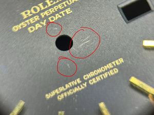 Rolex Day-Date Matte Black Dial for model 1803 - 1807 FCD30102