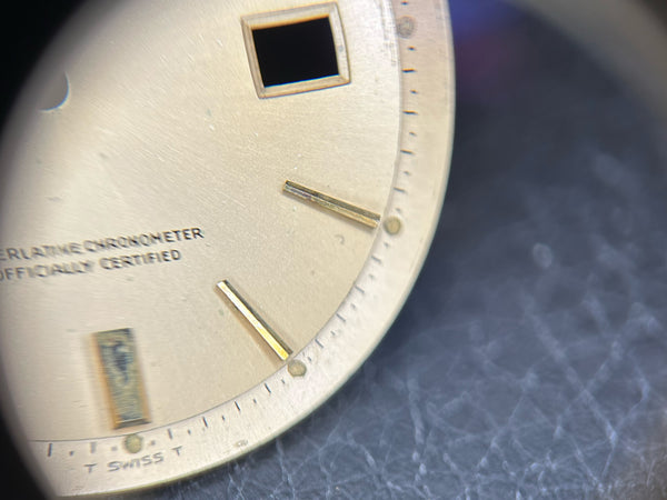 Load image into Gallery viewer, Rolex Day-Date Champagne Fat 6-9 Dial for model 1803 - 1807 FCD30103
