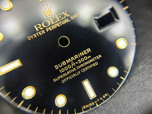 Rolex Submariner Black T<25 dial for model 16803 - 16808 - 16613 FCD30117
