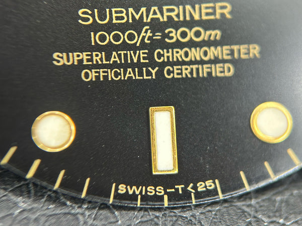 Load image into Gallery viewer, Rolex Submariner Black T<25 dial for model 16803 - 16808 - 16613 FCD30119

