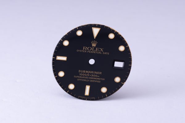 Load image into Gallery viewer, Rolex Submariner Black T<25 dial for model 16803 - 16808 - 16613 FCD30120
