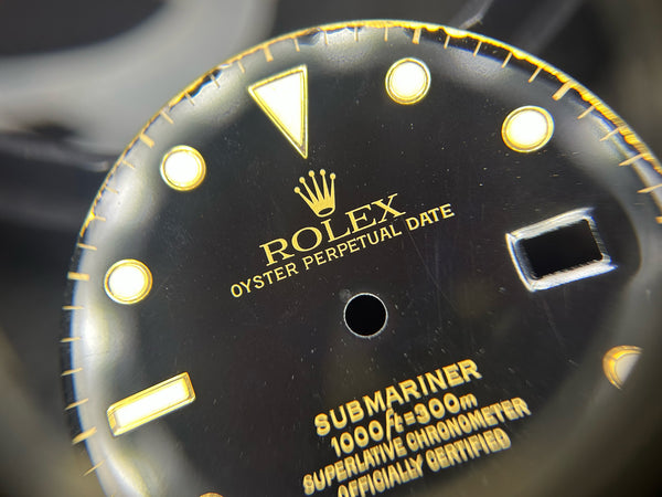Load image into Gallery viewer, Rolex Submariner Black T<25 dial for model 16803 - 16808 - 16613 FCD30120
