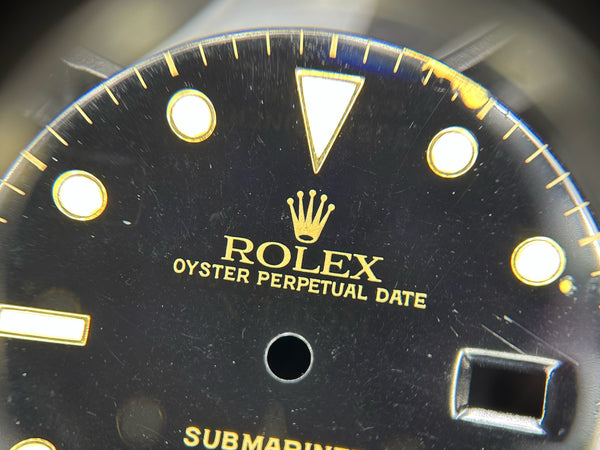 Load image into Gallery viewer, Rolex Submariner Black T<25 dial for model 16803 - 16808 - 16613 FCD30121
