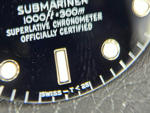 Rolex Submariner Black T<25 dial for model 16800 - 16610 FCD30122