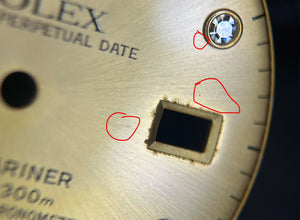 Rolex Submariner T<25 Champagne Serti Dial for model 16613 - 16618 FCD30124