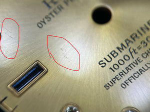 Rolex Submariner T<25 Champagne Serti Dial for model 16613 - 16618 FCD30124