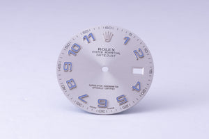 Rolex Datejust Silver Blue Arabic Datejust II dial 116334 FCD30147