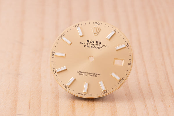 Load image into Gallery viewer, Rolex Datejust 41 Champagne Index Dial for 126333 FCD30151
