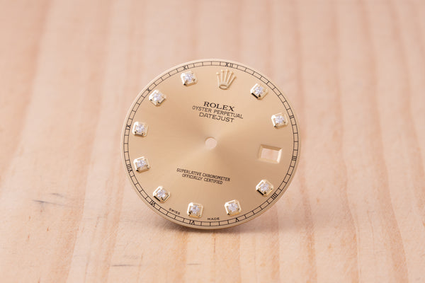 Load image into Gallery viewer, Rolex Datejust II Champagne Diamond Dial for model 116333 FCD30158
