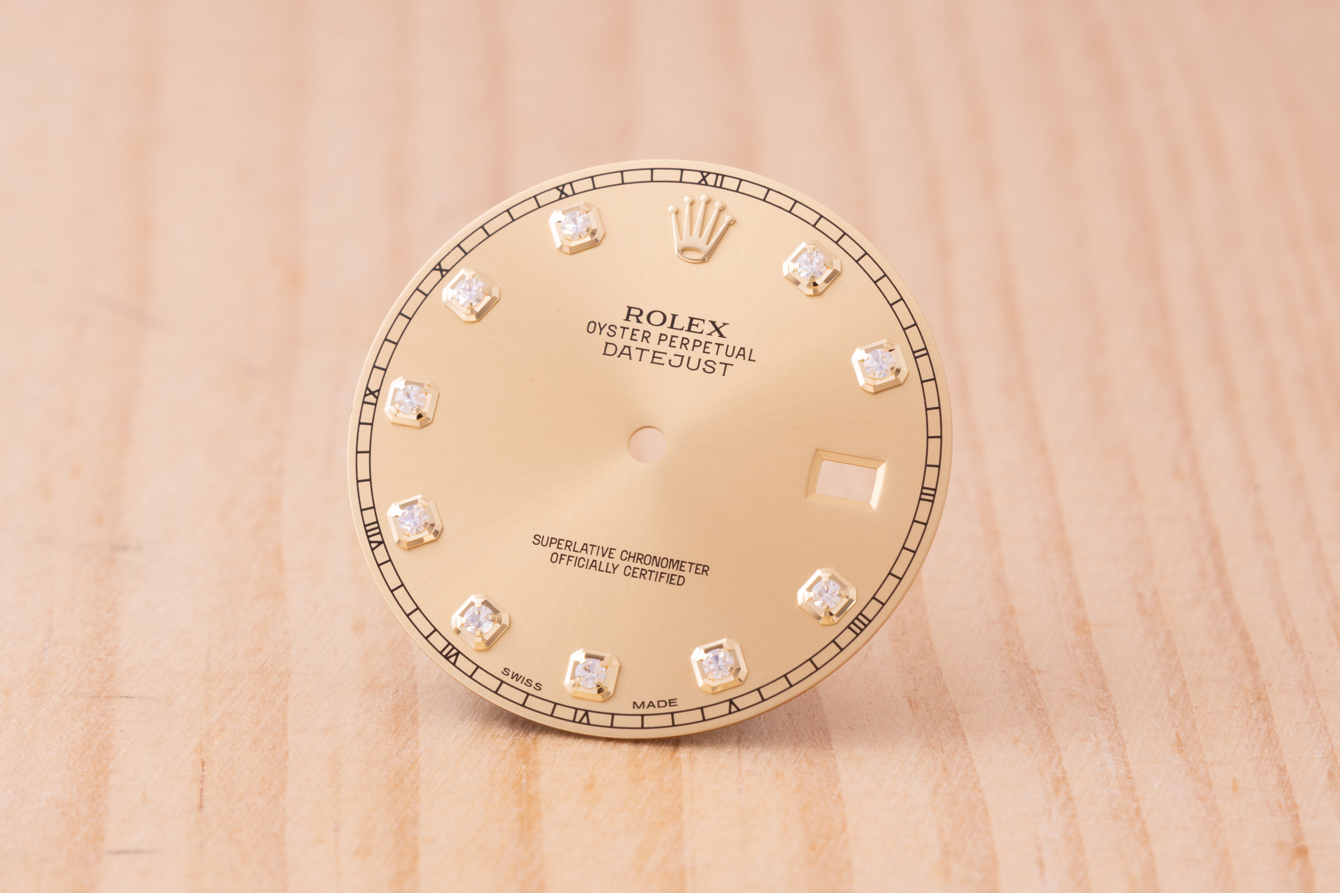 Diamond Dial Part Rolex Datejust II Champagne Diamond Dial for model 116333 FCD30159 ...