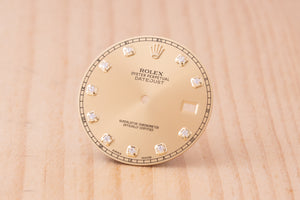 Rolex Datejust II Champagne Diamond Dial for model 116333 FCD30159