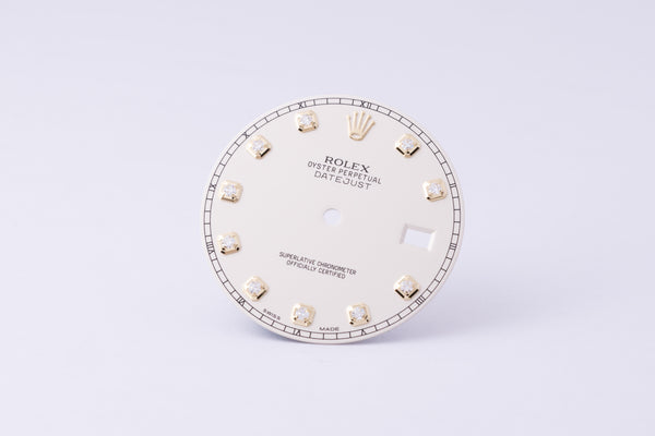 Load image into Gallery viewer, Rolex Datejust II Ivory Diamond Dial for model 116333 FCD30160
