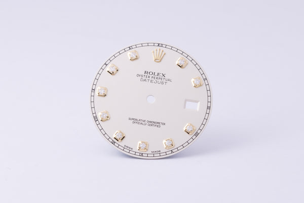 Load image into Gallery viewer, Rolex Datejust II Ivory Diamond Dial for model 116333 FCD30161
