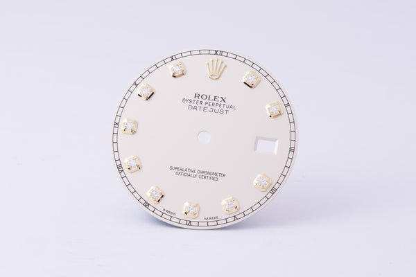 Load image into Gallery viewer, Rolex Datejust II Ivory Diamond Dial for model 116333 FCD30162
