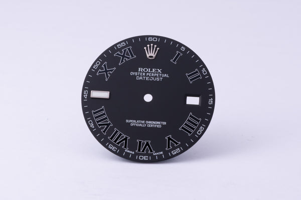 Load image into Gallery viewer, Rolex Datejust II Matte Black Roman for model 116334 - 116300 FCD30164
