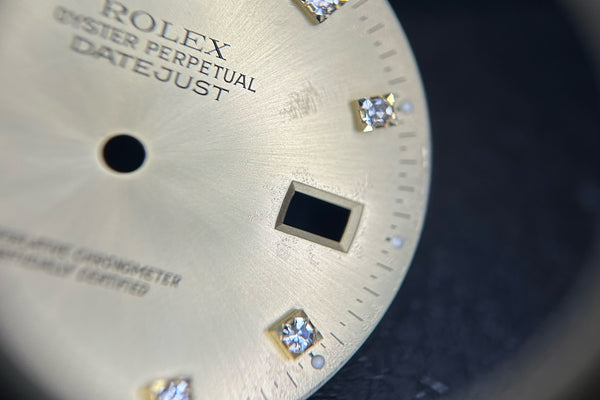 Load image into Gallery viewer, Rolex Datejust Champagne Diamond dial for model 16013 - 16233 FCD30184
