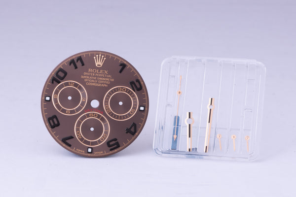 Load image into Gallery viewer, Rolex Daytona Chocolate Arabic Dial for 116505 - 116515 W Hands FCD30188
