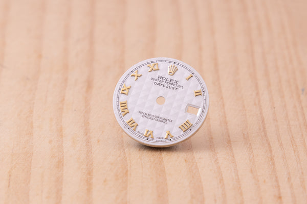 Load image into Gallery viewer, Rolex Ladies Ivory Pyramid Roman dial for model 69173 - 69178 FCD30196
