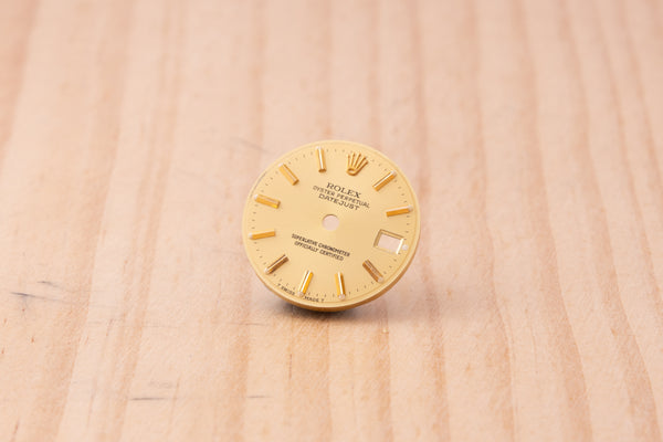 Load image into Gallery viewer, Rolex Ladies Datejust Champagne Stick Dial for model 69173 - 69178 FCD30247
