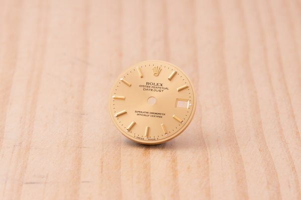 Load image into Gallery viewer, Rolex Ladies Datejust Champagne Stick Dial for model 69173 - 69178 FCD30248
