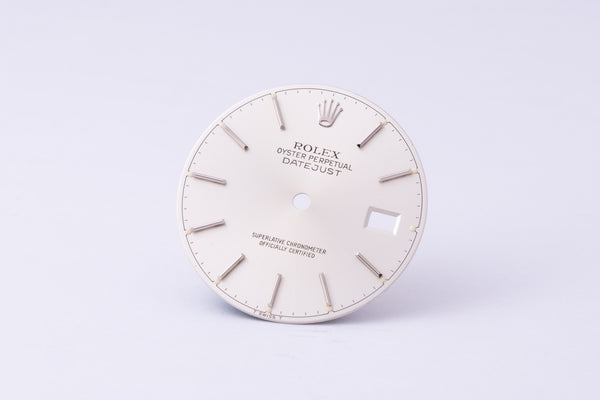 Load image into Gallery viewer, Rolex Datejust Silver Stick dial for model 16014 - 16030 FCD30254
