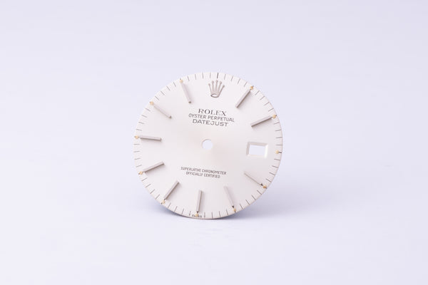 Load image into Gallery viewer, Rolex Datejust Silver Stick dial for model 16014 - 16030 FCD30256
