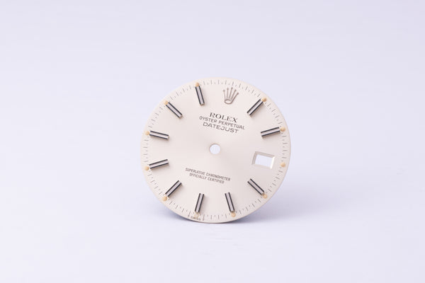 Load image into Gallery viewer, Rolex Datejust Silver Stick dial for model 16014 - 16030 FCD30257
