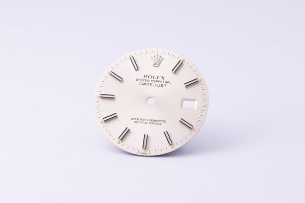 Load image into Gallery viewer, Rolex Datejust Silver Stick dial for model 16014 - 16030 FCD30264
