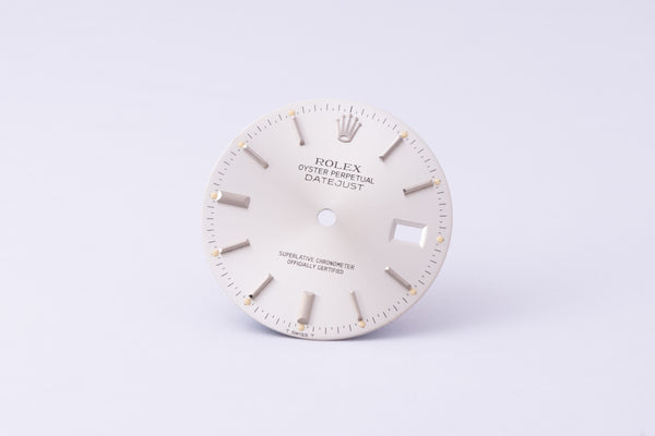 Load image into Gallery viewer, Rolex Datejust Silver Stick dial for model 16014 - 16030 FCD30266

