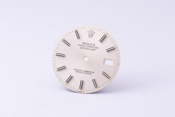 Load image into Gallery viewer, Rolex Datejust Silver Stick dial for model 16014 - 16030 FCD30268
