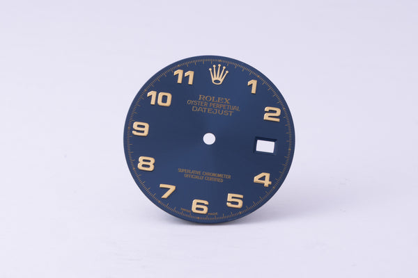 Load image into Gallery viewer, Rolex Datejust Blue Arabic Dial for 16013 - 16233 FCD30292
