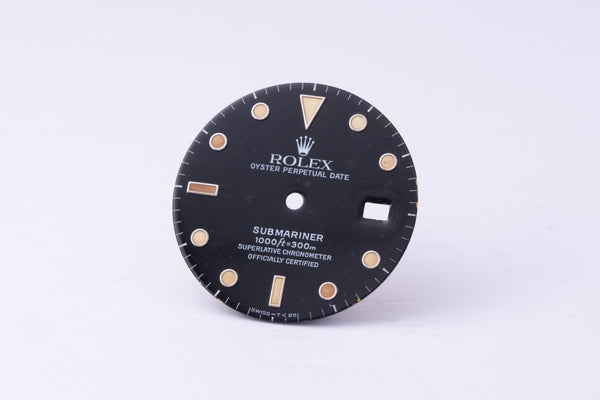 Load image into Gallery viewer, Rolex Submariner DAMAGED Black Dial for 16610 - 16800 - 168000 FCD30303
