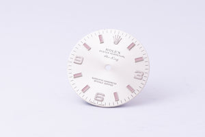 Rolex Airking 34mm Silver Dial Pink Sticks for 114200 FCD30313