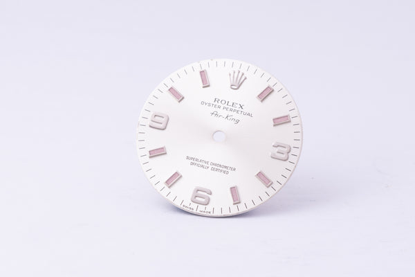 Load image into Gallery viewer, Rolex Airking 34mm Silver Dial Pink Sticks for 114200 FCD30313
